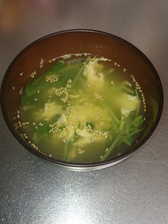 たっぷり水菜のたまごスープ-レシピのメイン写真