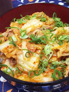 簡単!豚キムチ丼-レシピのメイン写真