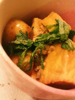 おじゃがと厚揚げのひき肉味噌あんかけ-レシピのメイン写真