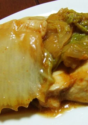 鶏胸肉☆白菜　甘辛はコチュジャンじゃん！-レシピのメイン写真