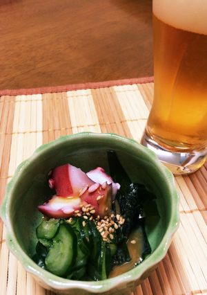 カルピスで！胡瓜とわかめの酢みそ和え-レシピのメイン写真