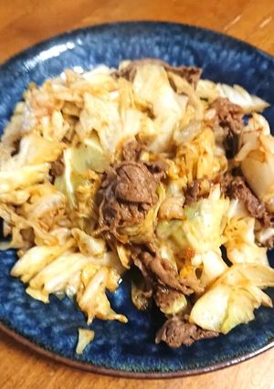 牛肉とキャベツのピリ辛炒め-レシピのメイン写真