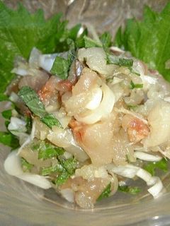 居酒屋気分☆あじのたたき-レシピのメイン写真