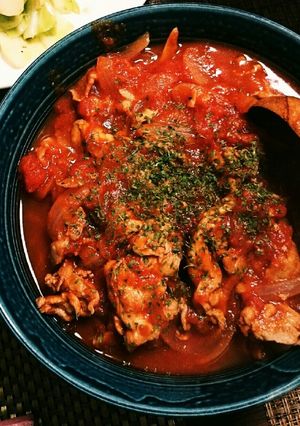 豚こま肉のイタリアン風トマト煮込み-レシピのメイン写真