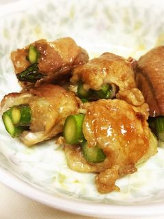 豚こまのアスパラ巻き-レシピのメイン写真
