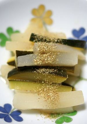 ズッキーニと大根の炒め煮山椒風味-レシピのメイン写真