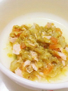 離乳食中期~鮭の野菜トマト煮-レシピのメイン写真