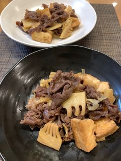 厚揚入りde節約⭐︎牛肉と筍の甘辛炒め煮-レシピのメイン写真
