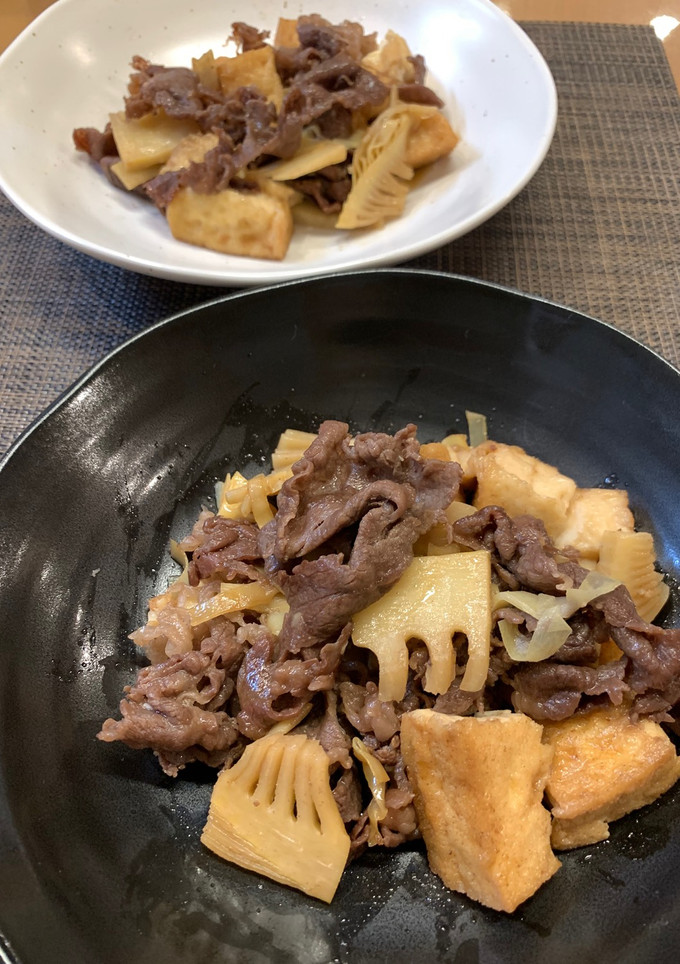 厚揚入りde節約⭐︎牛肉と筍の甘辛炒め煮-レシピのメイン写真