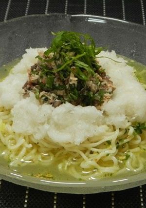 梅サバのおろしぶっかけ塩ラーメン-レシピのメイン写真