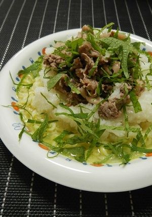 牛肉のおろし冷しゃぶっかけラーメン-レシピのメイン写真
