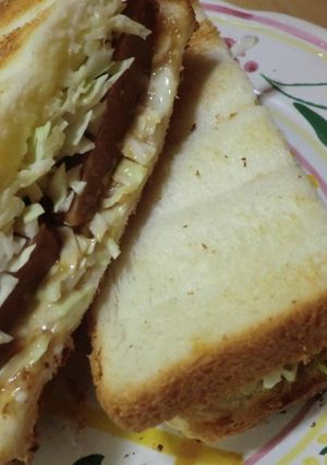 簡単！とってもおいしい！ハンバーグサンド-レシピのメイン写真
