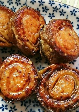茄子のくるくる焼き-レシピのメイン写真