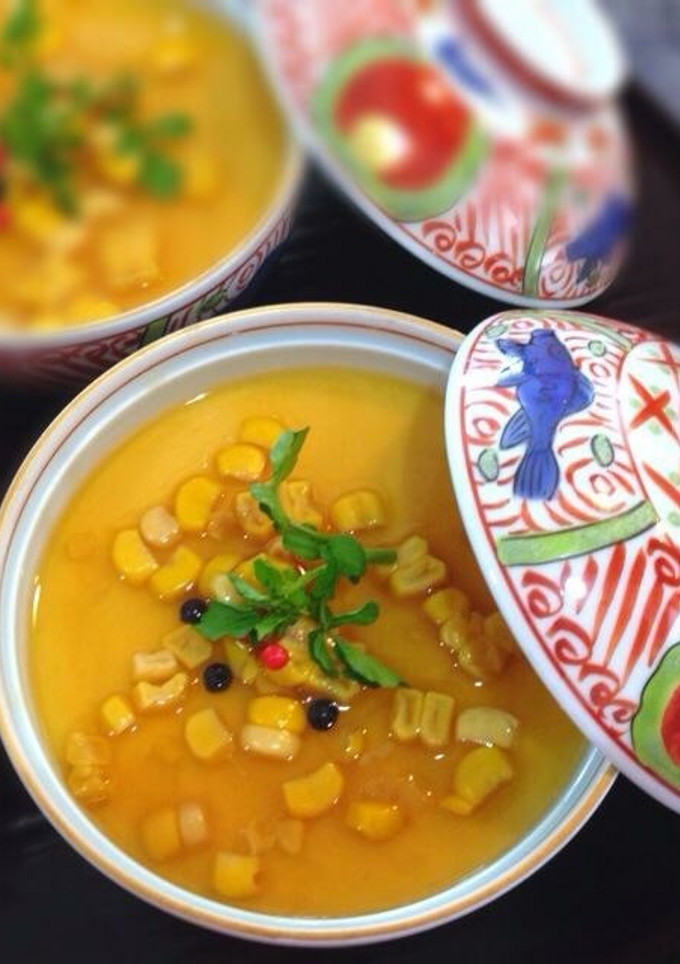 とうもろこしの冷やし茶碗蒸し-レシピのメイン写真