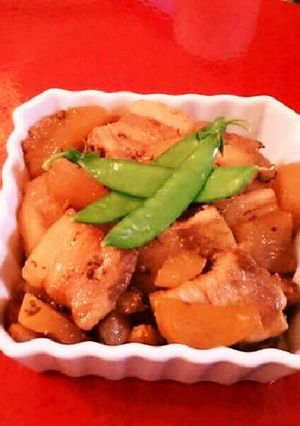 ☆だいこんと豚肉のみそ煮☆-レシピのメイン写真