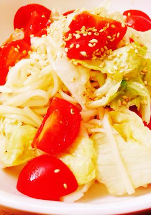 乾麺で☆冷やしうどん-レシピのメイン写真