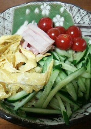 マルちゃん正麺☆冷やし中華☆醤油だれ-レシピのメイン写真