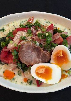 夏はさっぱり！冷し豆乳塩ラーメン-レシピのメイン写真