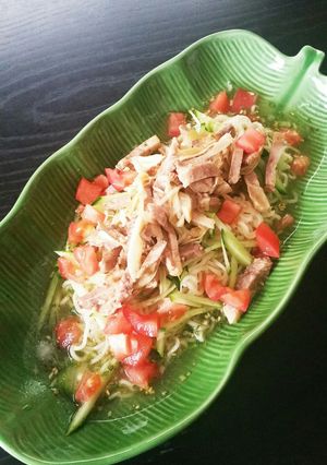 旨い❗ねぎチャーシュー冷やし塩ラーメン✨-レシピのメイン写真