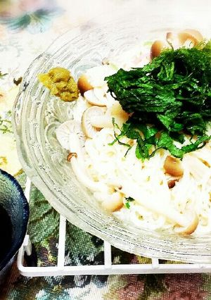 しめじたっぷり!さっぱりゆずこしょう素麺-レシピのメイン写真