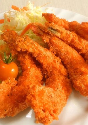 進化系！えびせん衣のエビフライ♡-レシピのメイン写真