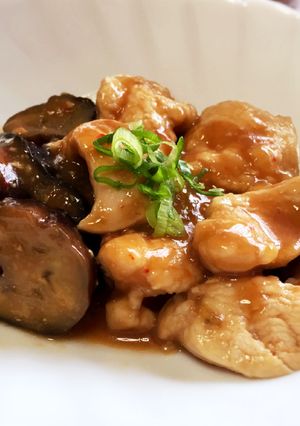低脂肪 ♪ とり胸肉と茄子のピリ辛味噌煮-レシピのメイン写真