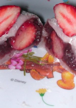 食紅無しのいちご大福-レシピのメイン写真