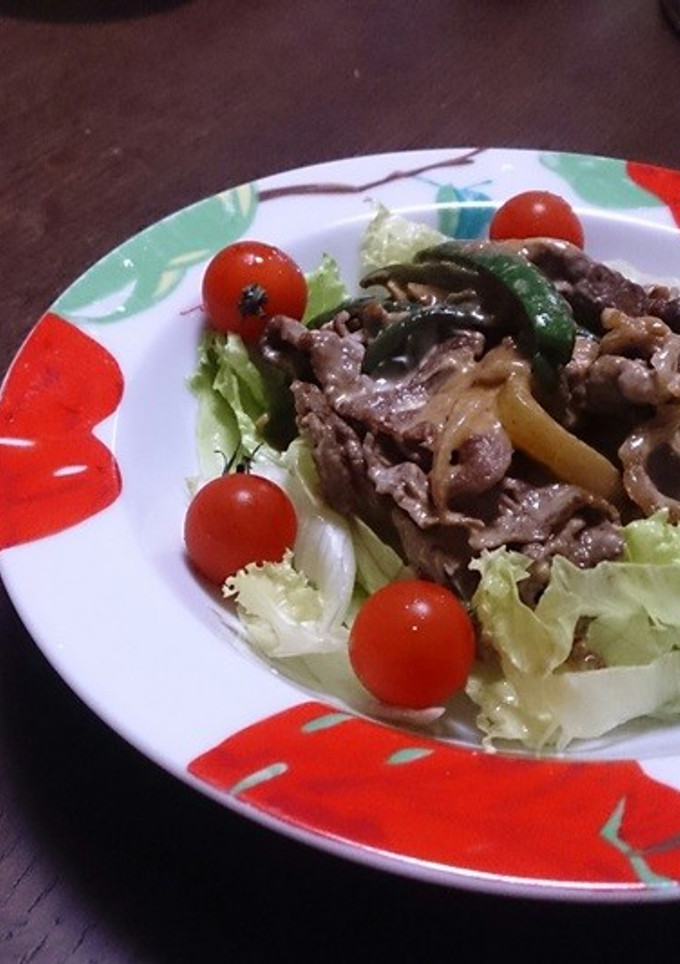 牛肉とピーマンの焼肉風マヨ炒め-レシピのメイン写真