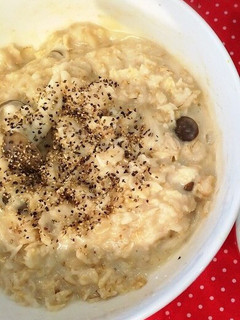 レンジで簡単!オートミール豆乳リゾット-レシピのメイン写真