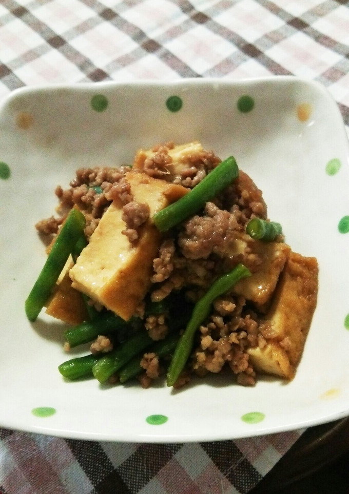 厚揚げとひき肉の煮物-レシピのメイン写真