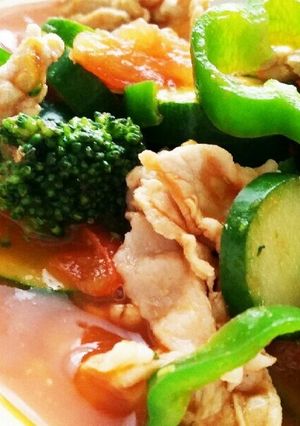 簡単ヘルシー つまみになる夏野菜炒め-レシピのメイン写真