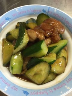 きゅうりと鶏の甘酢炒め 覚書-レシピのメイン写真