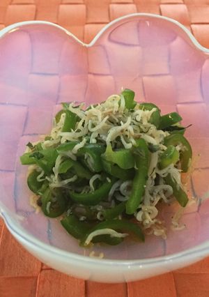 ピーマンと釜揚げちりめんの箸休め-レシピのメイン写真