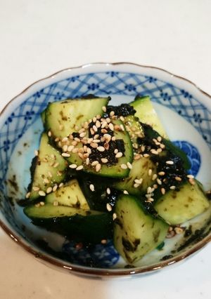 ほうれん草海苔のキュウリ和え おつまみ-レシピのメイン写真