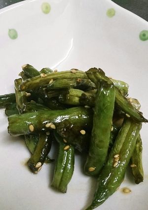 いんげん豆の甘辛炒め♪-レシピのメイン写真