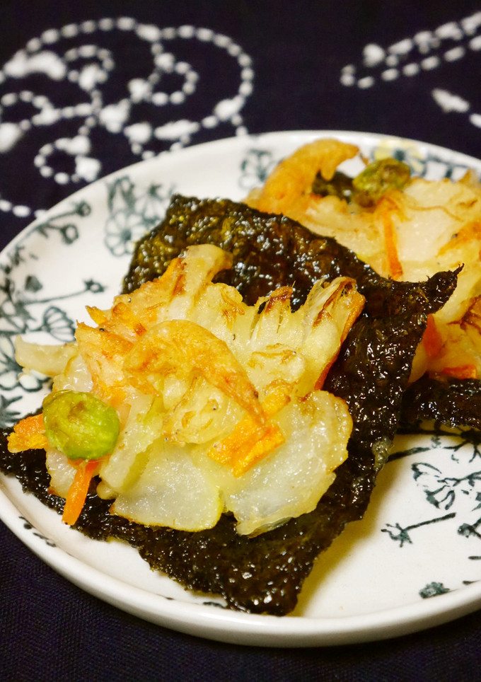 ちっちゃい！かき揚げ～磯辺風-レシピのメイン写真