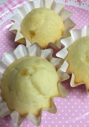 白くて可愛い♡ざらめカップケーキ-レシピのメイン写真
