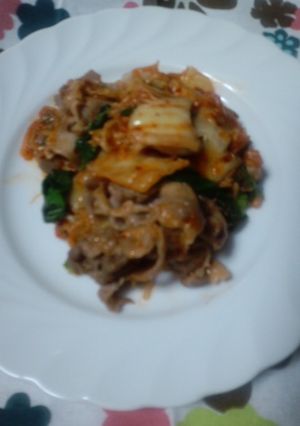 豚キムチ・チンゲン菜入り-レシピのメイン写真