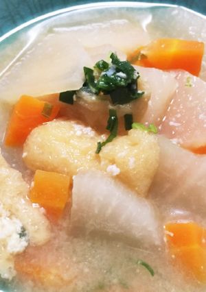 酒粕でコクアップ！大根と人参の酒粕汁-レシピのメイン写真