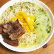 夏野菜と豚バラ♡冷やしぶっかけ塩ラーメン