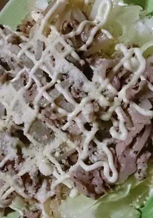 酢飯とレタス、豚肩肉のイタリア風♪-レシピのメイン写真