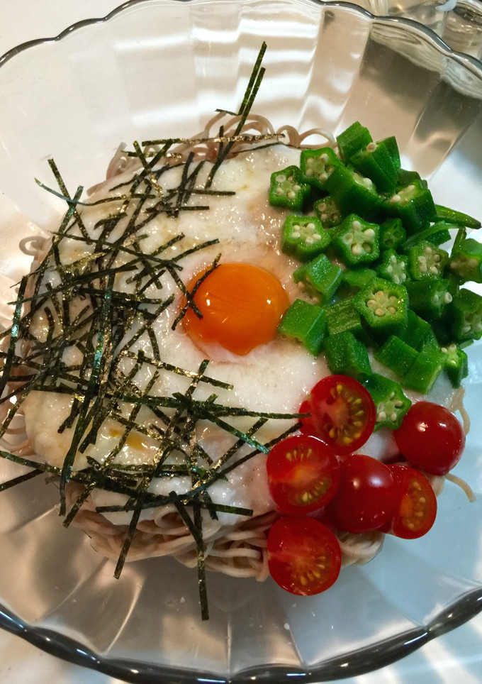 とろろ沈まない❤︎温•冷し月見とろろ蕎麦-レシピのメイン写真