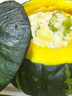 カボチャまるごとグラタン-レシピのメイン写真