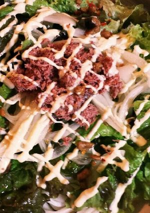 時短♪コンビーフサラダうどん-レシピのメイン写真