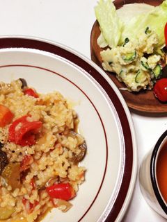 ラタトゥイユでリゾット-レシピのメイン写真