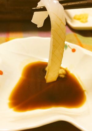 イカの刺身を美しく美味しく簡単ひと手間-レシピのメイン写真