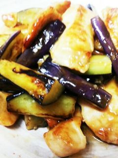 鶏肉となすの香味炒め-レシピのメイン写真