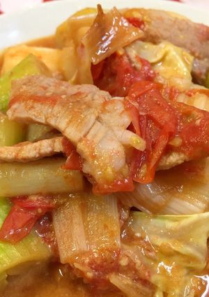 真っ赤だけど辛くない！トマトの味噌炒め-レシピのメイン写真