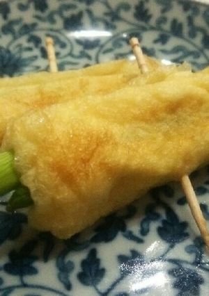 アスパラとチーズの油揚げ巻き-レシピのメイン写真