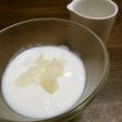 桃とヨーグルトのゼリー